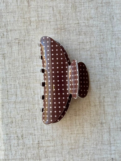 Polka Dot Hair Claw
