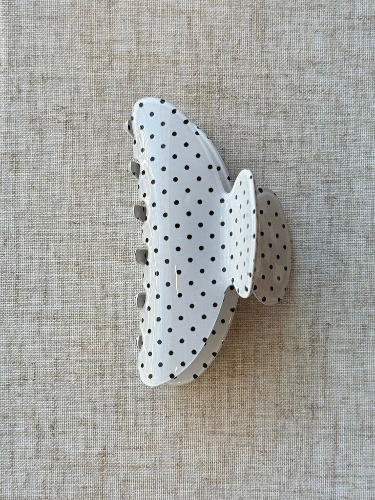 Polka Dot Hair Claw