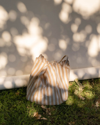Cotton Striped Tote Bag