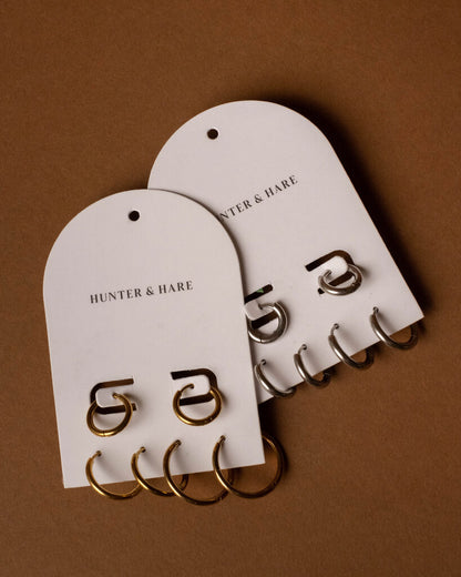Everyday Triple Set Hoop Earrings