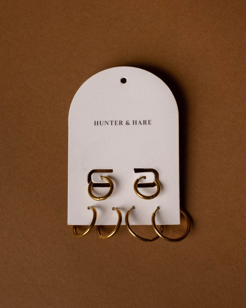 Everyday Triple Set Hoop Earrings