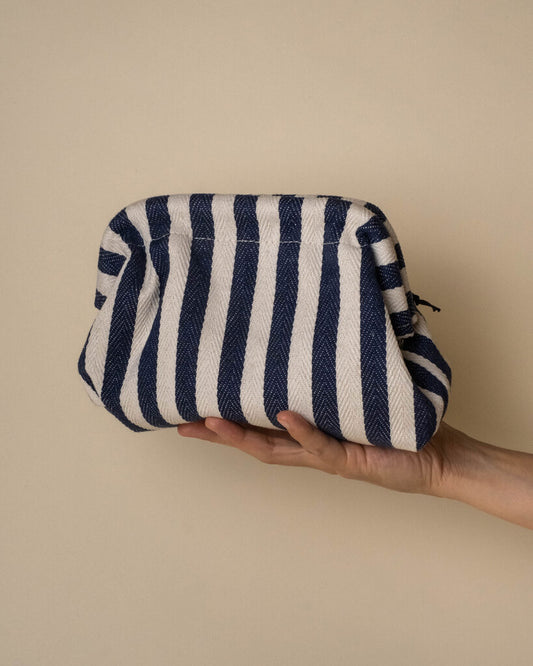 Striped Make Up Bag