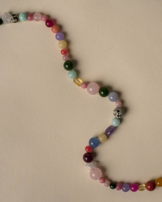 Iris Apfel Beaded Colourful Necklace