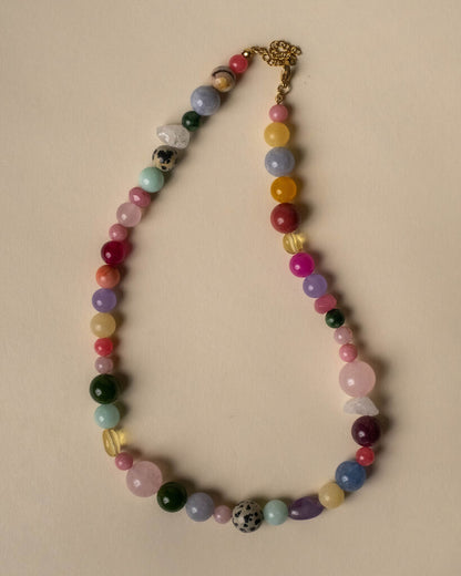 Iris Apfel Beaded Colourful Necklace