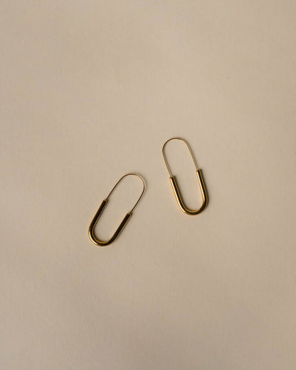 Paper Clip Hoop Earrings
