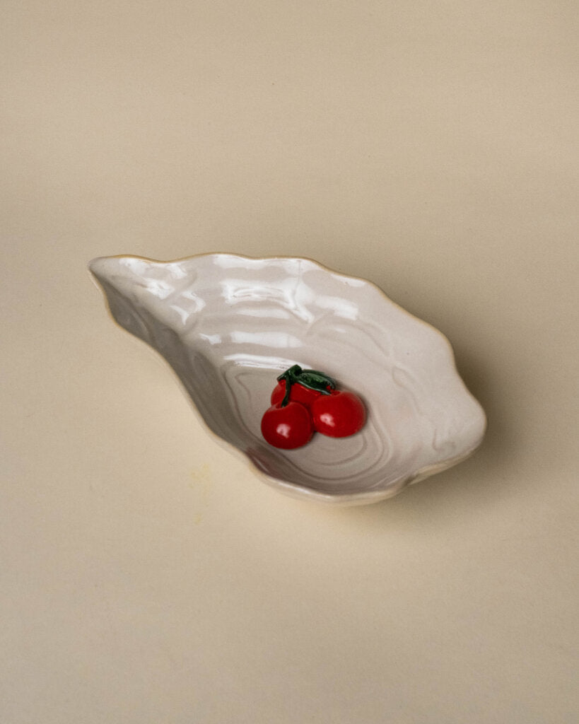 Stoneware Oyster Shell Dish