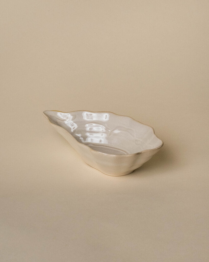 Stoneware Oyster Shell Dish