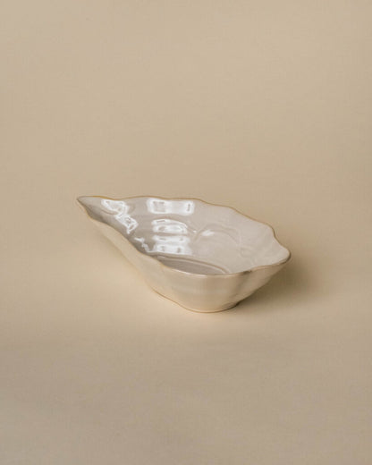 Stoneware Oyster Shell Dish