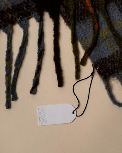 Freya Plaid Fringe Scarf