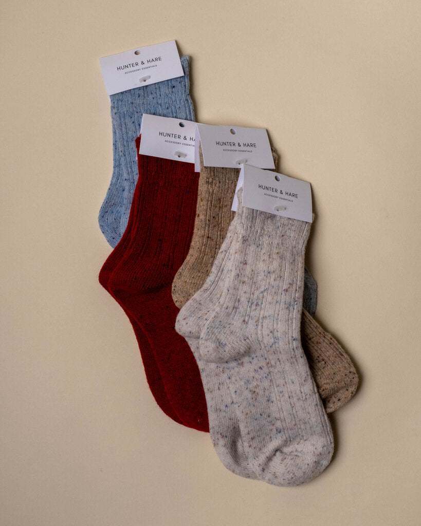 Speckled Ruffle Sock