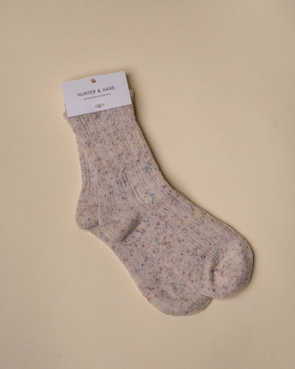 Speckled Ruffle Sock