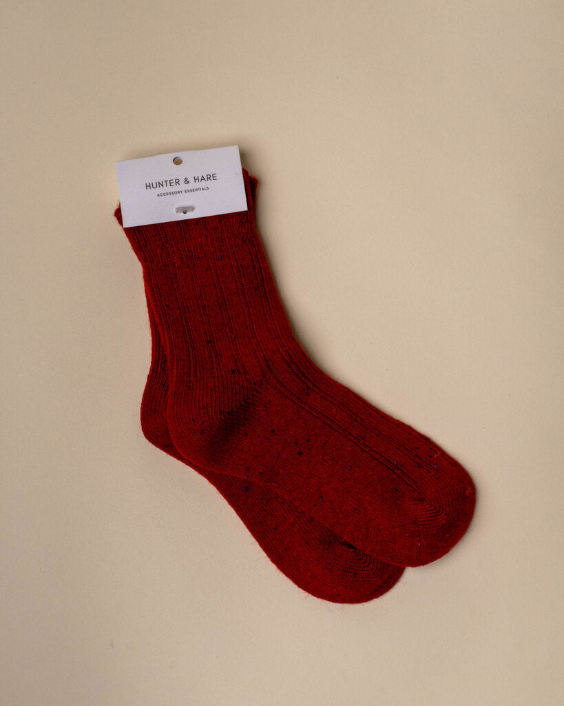Speckled Ruffle Sock