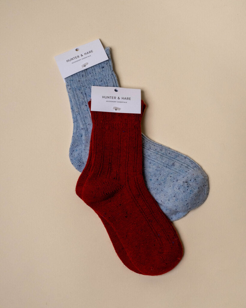 Speckled Ruffle Sock