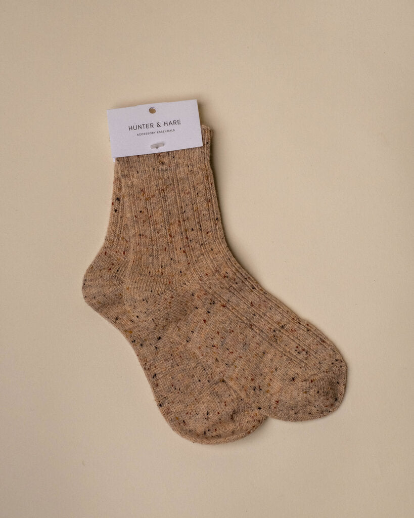 Speckled Ruffle Sock