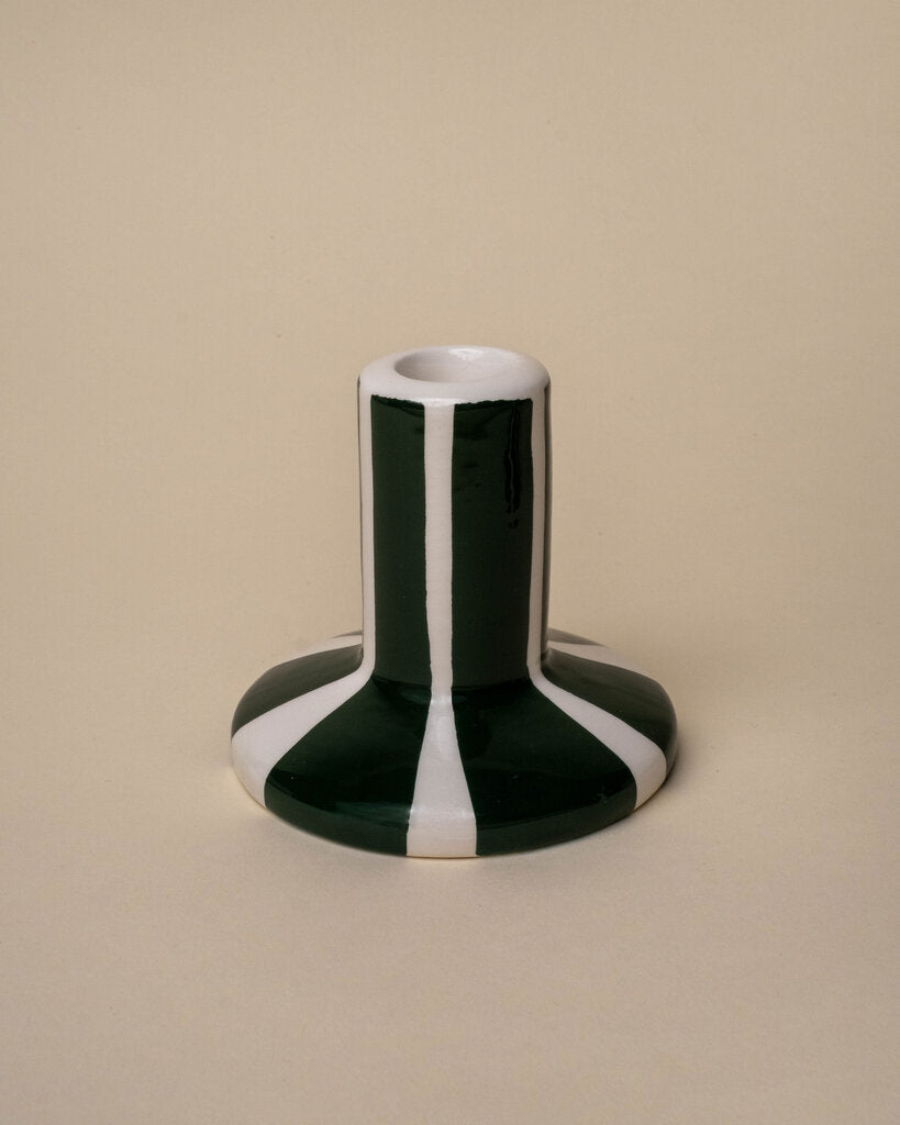 Mod Striped Taper Candle Holders