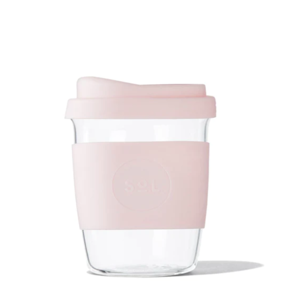 Perfect Pink Glass Travel Tumbler from SOL Cups | 8 oz