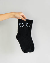Smiley Face Socks - Black