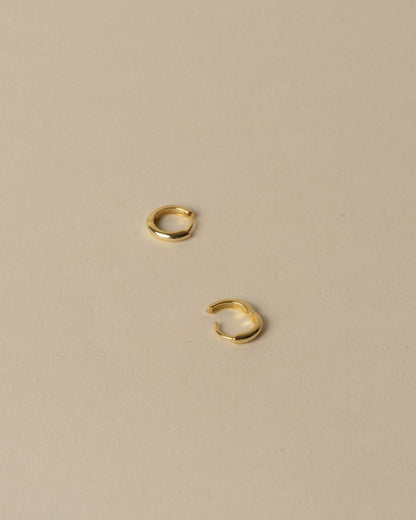 8.5mm Gold Huggie Hoop Earrings