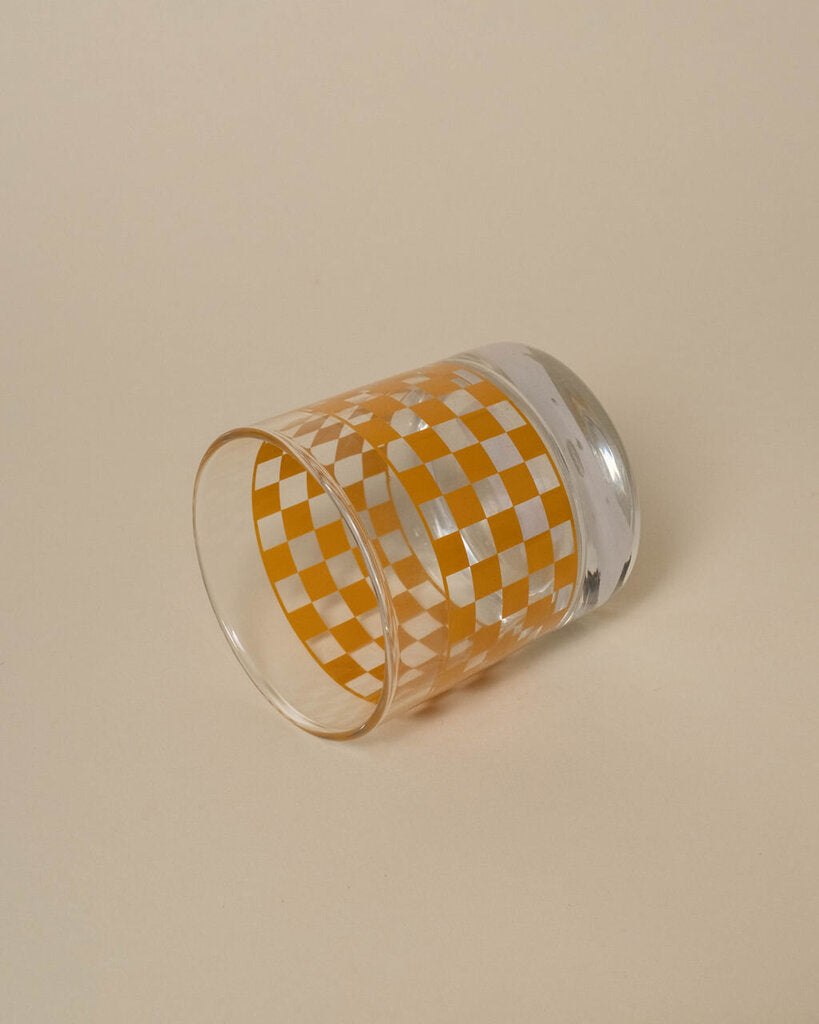 Checkered Rocks Glasses - Orange