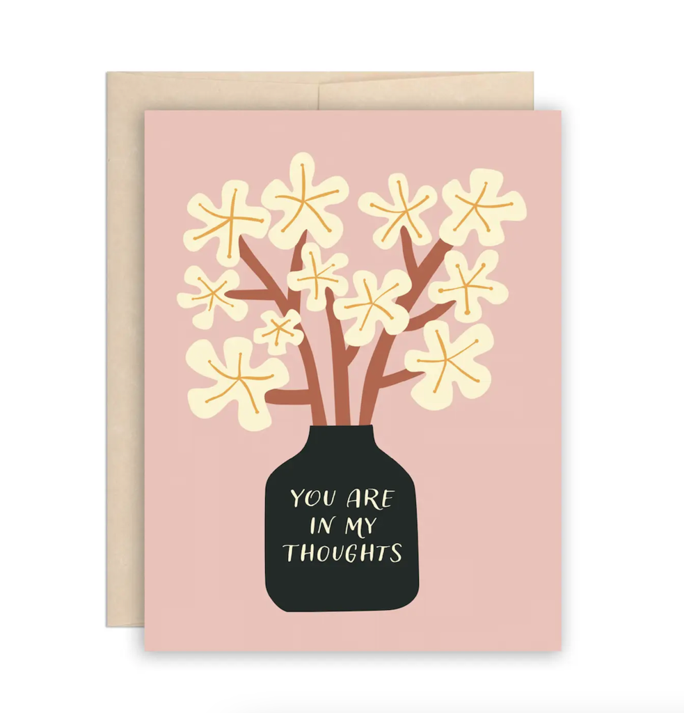You Are in My Thoughts Flowers Card