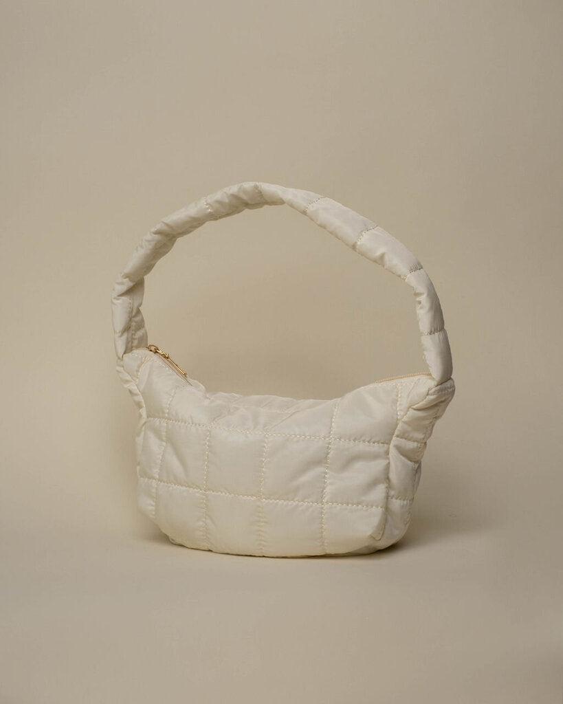 Puffer Mini Shoulder Bag - Cream