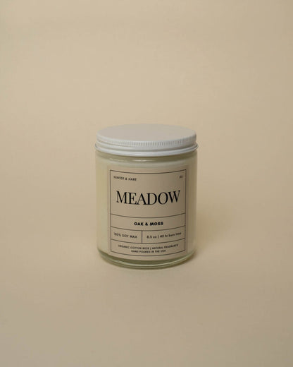 Meadow Soy Candle - Oakmoss + Amber